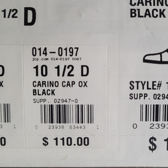 Florsheim black Oxford cap toe dress shoes - Picture 4 of 4